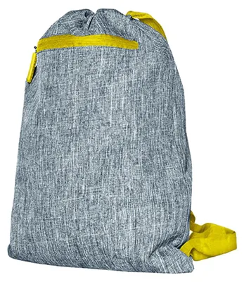 Image de Bags2Go - Sac de sport « Miami » LT3075 (taille unique) (gris chiné/jaune)