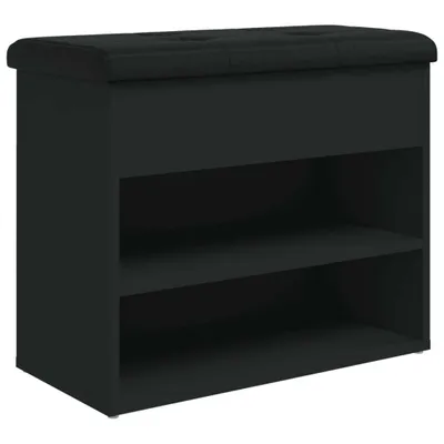 Produktbild von Schuhbank Schwarz 62x32x50 cm Holzwerkstoff