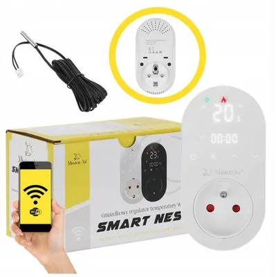 Zdjęcie produktu dla Mission Air Gniazdkowy regulator temperatury SMART NEST WHITE