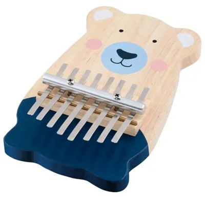 Produktbild von Goki Kalimba - Musikalisches Spielzeug Bär aus Holz und Metall