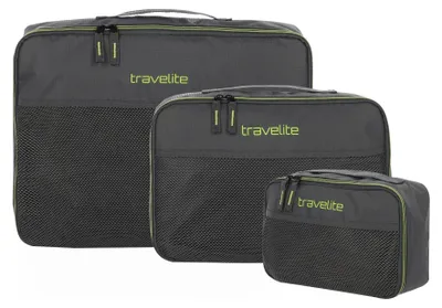 Obrázek produktu pro travelite Packsack Příslušenství Balicí kostka sada 3 ks antracitová tmavě šedá