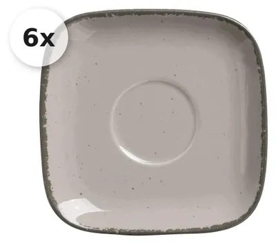 Produktbild von Untertasse für Espressotasse 6er Set Casa grau
