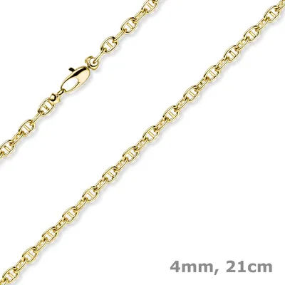 4mm-Steg-Ankerarmband-aus-585-Gelbgold-21cm