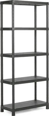 Produktbild von KIS Kunststoffregal "PLUS", 80/5 Schwarz