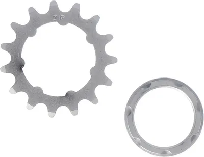 Obrázok produktu pre Jednorýchlostné reťazové koleso XLC 1/8", 15 zubov s nosičom matne pochrómované