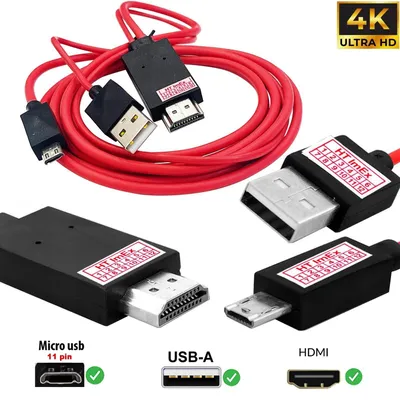 Produktbild von MHL 11 Pin Micro USB auf HDMI Adapter Kabel 1080p HDTV für Samsung Smartphone