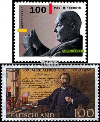 Produktbild von Briefmarken BRD (BR.Deutschland) 1995 Mi 1827,1828 (kompl.Ausg.) gestempelt 100.Geburtstag von Hindemith