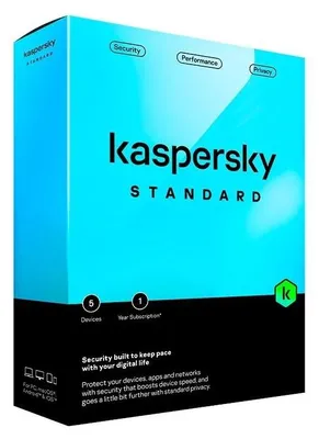 Zdjęcie produktu dla Kaspersky Standard, 1 x licencja, 1 lat(a), Baza, Nośnik fizyczny