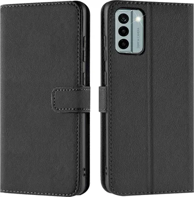 Produktbild von Conie Klapp Tasche für Nokia G22 Kartenfach Rundumschutz Hülle in Schwarz