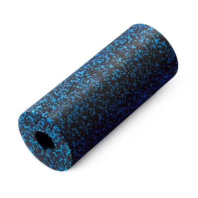 Produktbild von 4FIZJO EPP 33 cm Massageroller glatt, für Training und Rehabilitation, schwarz-blau