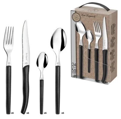 24-tlg. Besteckset Sky – 6 Gabeln, 6 Messer, 6 Löffel, 6 Kaffeelöffel