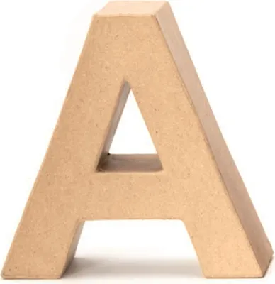 Produktbild von Glorex Papp-Buchstabe A 17,5 x 5,5 cm