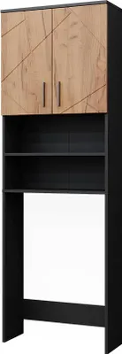 Produktbild von Waschmaschinenschrank Vicco Irma Goldkraft Eiche/Anthrazit 64 x 190.5 cm, Model 41578
