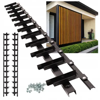 Zdjęcie produktu dla Ruchome Deseczki System Tarasowy Mechanizm Duoflex Shutters Czarny 107Cm