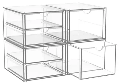 Image de Ensemble de 2 organisateurs de bureau avec 6 tiroirs