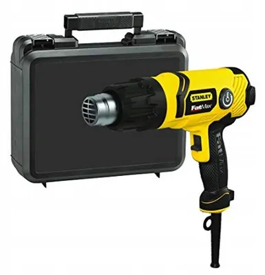 STANLEY Heißluftpistole FME670K 2000W mit 2 Heizstufen und umfangreichem Zubehör – Ansicht 2