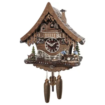 Produktbild von Engstler - 4797/8 - Kuckucksuhr - 8-Tage-Kettenzugwerk - Nussbaum