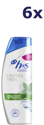 Produktbild von 6x Head & Shoulders Shampoo – Menthol Fresh 200 ml
