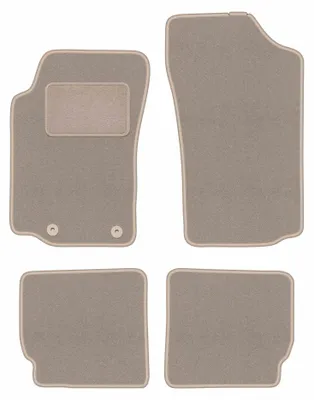 Image de Tapis de sol en moquette pour Peugeot 306 1993-2001 (cabriolet) – jeu 4 pièces, beiges, sur mesure – Wielganizator LUX