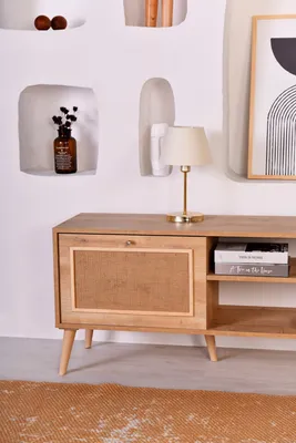 Obrázek produktu pro Skye Decor, Jüt 180, TV skříňky, dub, melaminová dřevotříska, 180 x 55 x 41 cm