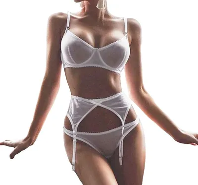 Obrázek produktu pro Spodní prádlo BANDED CLOTHING Choker BANDED THIGH BACK STRING White L