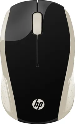 Immagine prodotto di HP Maus 200 Kabellos USB-A 3-Tasten Gold/Schwarz
