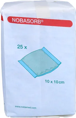 Produktbild von NOBASORB Saugkompressen 10x10 cm, 25 St KOM