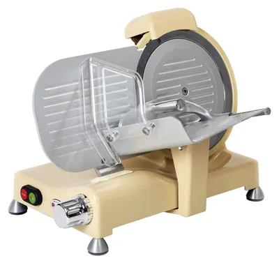 Schneidemaschine 25 cm, 140 W, Aluminium, elfenbeinfarben