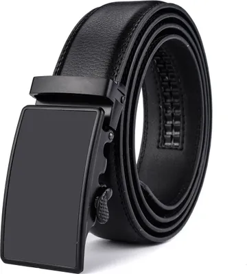 Produktbild von Nelbons Herren Gürtel Ratsche Automatik Gürtel für Männer 35mm 1 3/8" Breit Ledergürtel