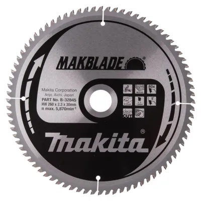 Obrázek produktu pro Pilový kotouč Makita MAKBLADE 260 x 30 mm - 80 zubů - dřevo