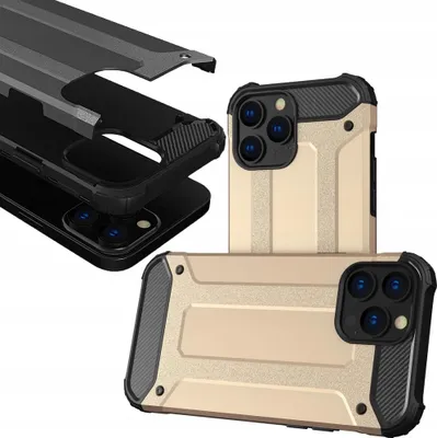 Image de Etui Hybride Armé Iphone 13 Pro Or