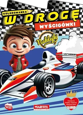 Zdjęcie produktu dla Malbuch Unterwegs mit Aufklebern Rennwagen Martel