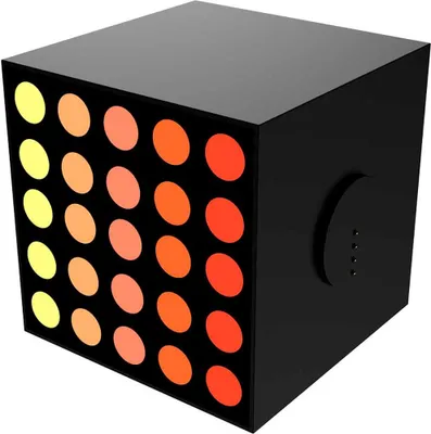 Zdjęcie produktu dla Yeelight Cube, Inteligentna lampa stołowa, Wi-Fi/Bluetooth, Czarny, 802.11b, 802.11g, Wi-Fi 4 (802.11n), Wielo, 2,4 GHz