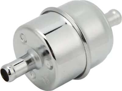 Immagine prodotto di tubo in linea per filtro carburante ad alto flusso da 3/8 di pollice 9746 cromato Ricambio universale per Chevy