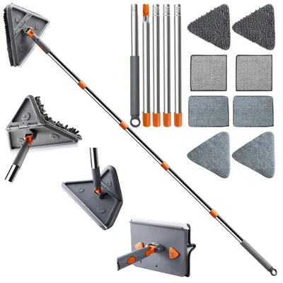 Imagen del producto de Mopa extensible con 8 cabezales para una limpieza profunda