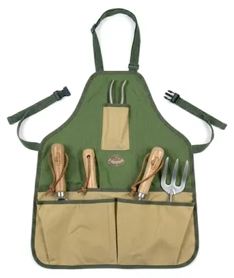 Immagine prodotto di Grembiuli da giardinaggio con tasche, regolabili, multifunzionali e resistenti, ideali per i giardinieri