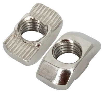 Produktbild von 50x Hammermutter Nut 10 M8 Hammerkopfmutter T-Nut-Mutter mit Steg