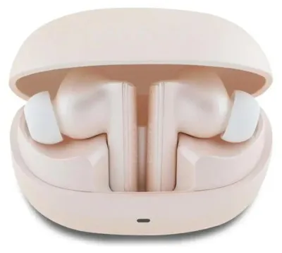 Immagine prodotto di Guess Capsule Logo stampato - Cuffie Bluetooth TWS ANC & ENC + custodia di ricarica (rosa)