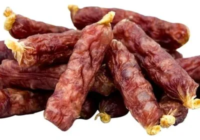 Productafbeelding van Hondensnoepjes, zachte snacks met eendenworst, Woof&Miau, 500g