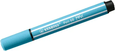 Obrázek produktu pro STABILO Pen 68 MAX, 1 barva/barev, Světle modrá, 5 mm, 1 mm, Modrá, Kulatý