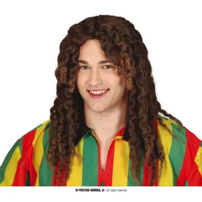 Immagine prodotto di Parrucca rasta castana Fiestas Guirca - Box