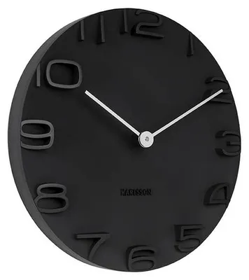 Obrázok produktu pre Nástenné hodiny Karlsson 5311BK, On The Edge, 42 cm