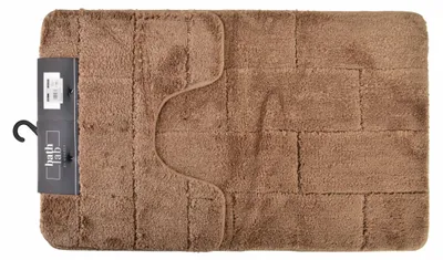 Zdjęcie produktu dla Zac Komplet 2 Dywaników Łazienkowych 50X37Cm 50X80Cm Brązowy