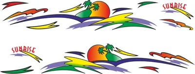 Produktbild von Hermann Schütz Aufkleber Graffity-Universal-Dekor Sunrise 10 Motive