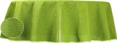 Produktbild von Gartentischdecke 140 cm rund Grün outdoor wasserfest Garten Tischdecke abwischbar PVC