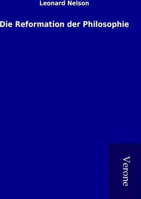 Produktbild von Die Reformation der Philosophie