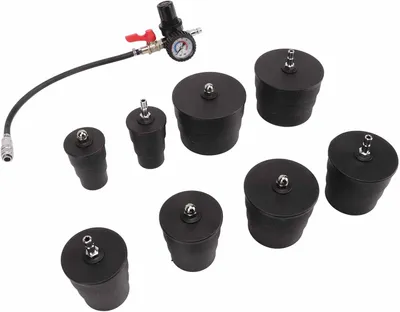 Productafbeelding van Testset voor turbolekkages en turbosystemen met manometer, 9-delige set voor het testen van luchtdruk en lekkages