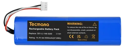 Ersatzakku 14,4 V 4000 mAh Li-Ion für Ecovacs Deebot N8