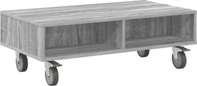 Immagine prodotto di Tavolino con Ruote Grigio Sonoma 90 x 50 x 30 cm
