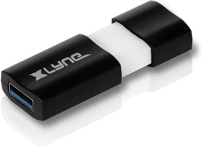 Produktbild von xlyne 7925600, 256 GB, USB Typ-A, 3.2 Gen 1 (3.1 Gen 1), Kappe, 8,6 g, Schwarz, Weiß